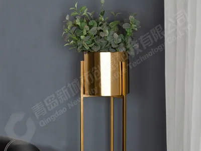 芬妮铁艺金色花架