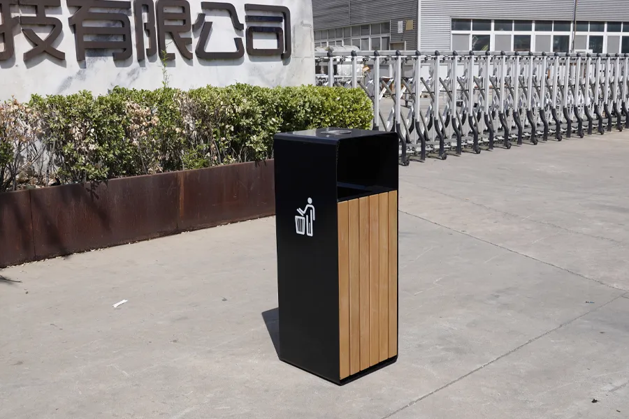 防腐木垃圾桶,户外环卫垃圾箱,果皮箱