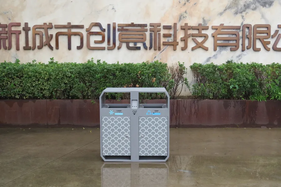 分类垃圾桶,户外垃圾桶,铁艺分类垃圾箱,环卫果皮箱