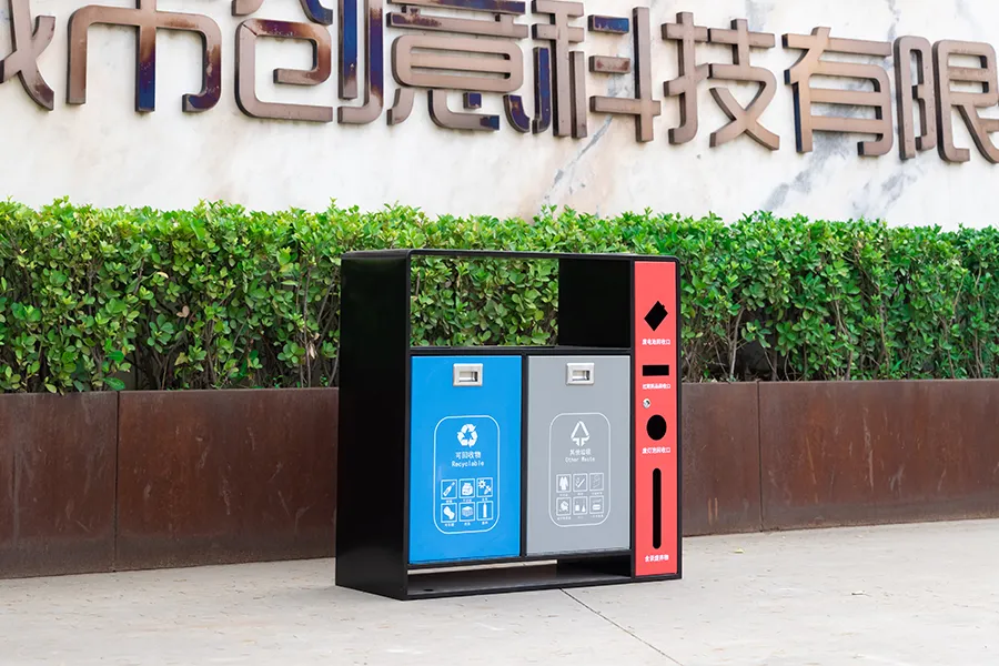 青岛果皮箱,不锈钢垃圾桶,分类垃圾箱,户外垃圾筒