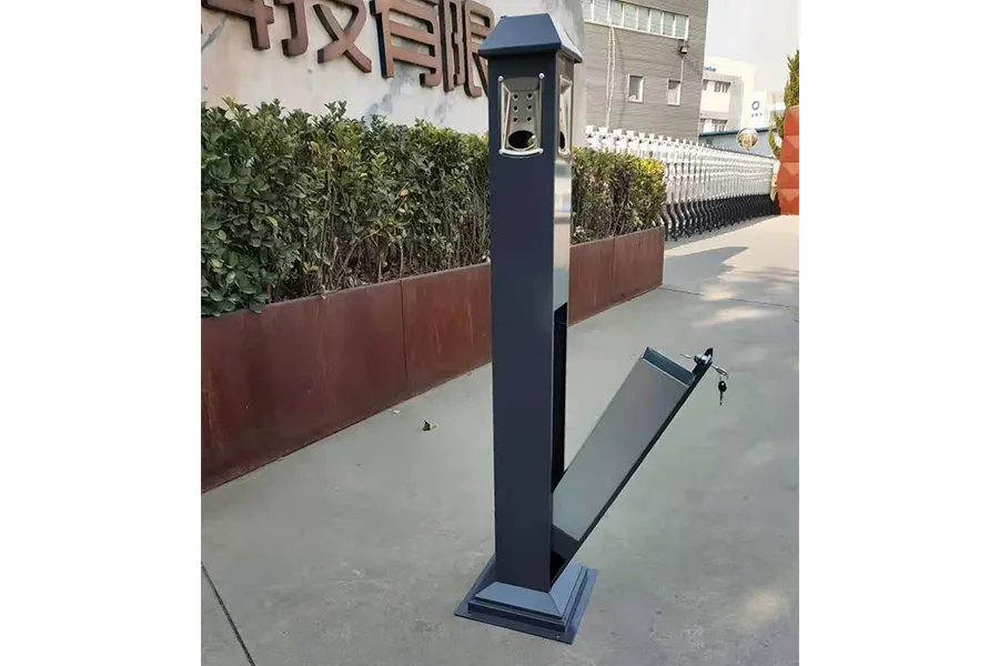 烟灰柱,户外立式烟蒂柱,灭烟柱,带烟缸烟灰桶