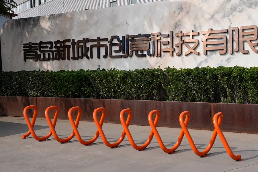 自行车停车架,螺旋式自行车架,自行车摆放架