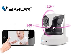 Camera an ninh wifi ip Vstarcam HD720 Loại Xịn (cổ vòm)